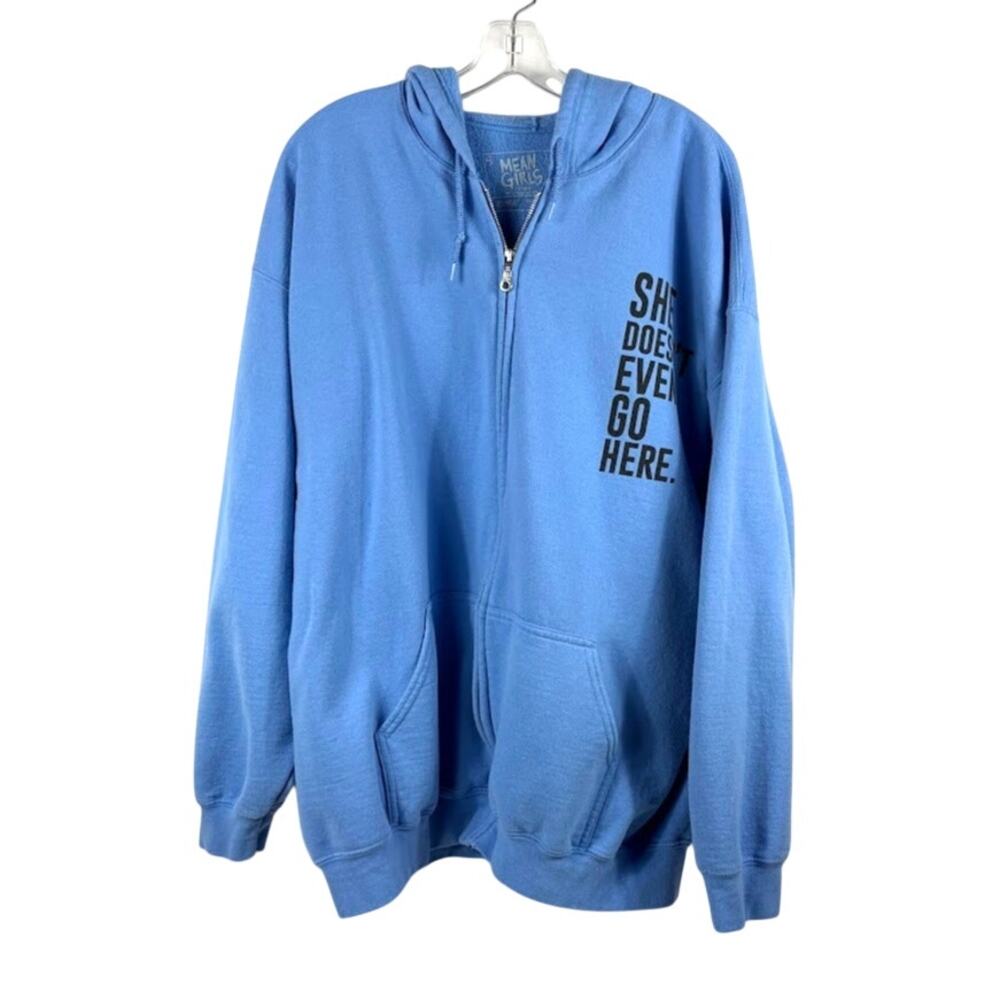 Mean Girls XXL 2XL Fill Zip Hoodie She Doesn't Even Go Here